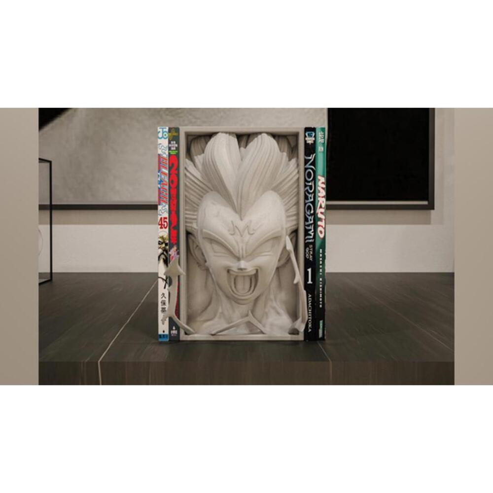 Majin Vegeta Manga Book Nook - Dragon Ball Z Inspired Bookshelf Insert